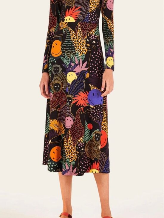 FARM Rio Dresses & Skirts - Farm Rio Smiley Tropical Midi Dress M